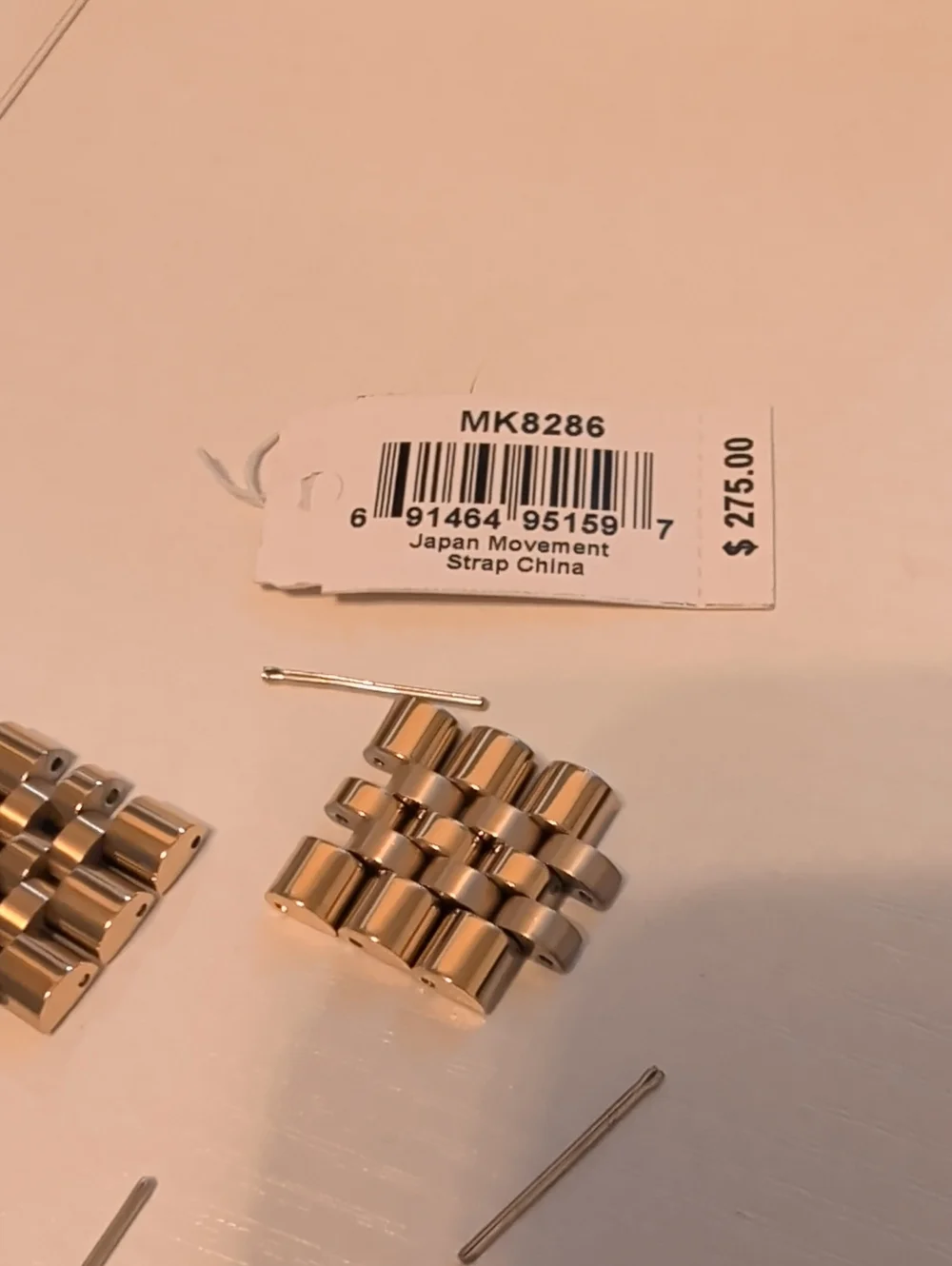 Brand New Michael Kors Women Polished Gold  Watch Bracelet Links